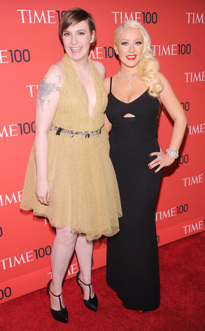 Lena Dunham, Christina Aguilera Lena Dunham, Christina Aguilera